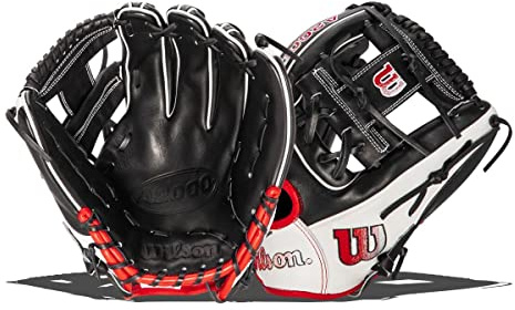 Wilson 2023 A2000® 1975 11.75” Infield Baseball Glove - Right Hand Throw, Black/White/Red