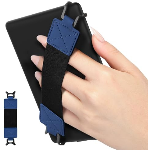 MoKo Dragonne de Sécurité pour 6-8 Kindle eReaders Fire Tablet - Kobo/Voyaga/Sony Kindle E-Book Tablet, Sangle Haute-Élastique Polyvalente Légère Support Antidérapante