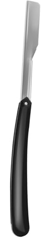 Mikinona Rasoir Manuel pour Hommes en Métal Glisse Exceptionnelle et Facile à Utiliser, pour Barbe et Pattes, Usage Domestique ou Salons de Coiffure