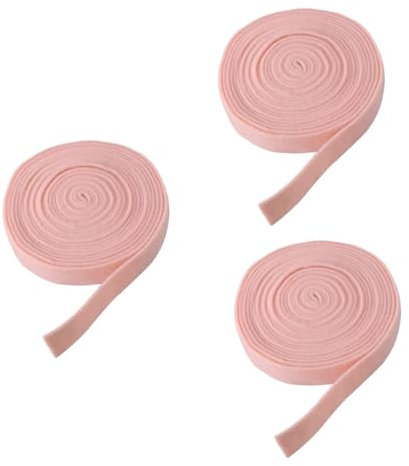 SHINEOFI 3St weihnachtsdrahtband Sackleinenband Wollfilzband künstliche blüten artificial flower weihnachtsdeko Weihnachtsgirlande Christbaumschmuck Weihnachtsbaumband Rosa