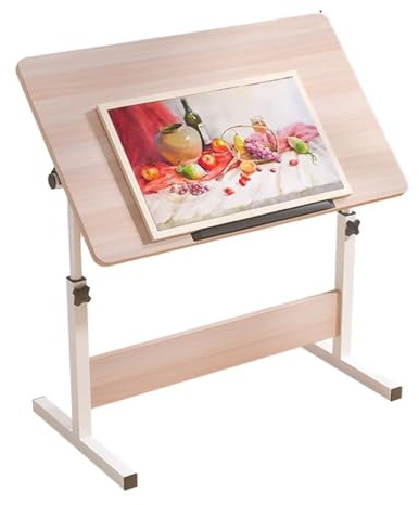 ZXTRYBHD Tavolo da Disegno Pieghevole, Cavalletto per Dipingere Regolabile in Altezza, Tavolo da Disegno inclinabile Artistica e Pittura per il Divano del Divano (Size : 23.6in/60cm)