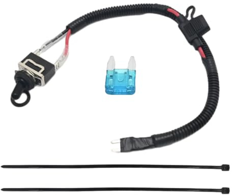 MDEOOSKY 30cm/11.81 Universal Automotive Switched Fuse Bypass Kit Fuse Bypass Switch, Set of 1
