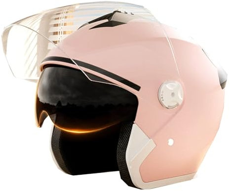 retrò Casco Scodella Portatile Mezzi Caschi Jet, Mezzo Casco da Motociclista Vintage Caschi Caschi Casco A Scodella Scooter Motorino ECE Omologato Mezzo Elmetto da Moto retrò