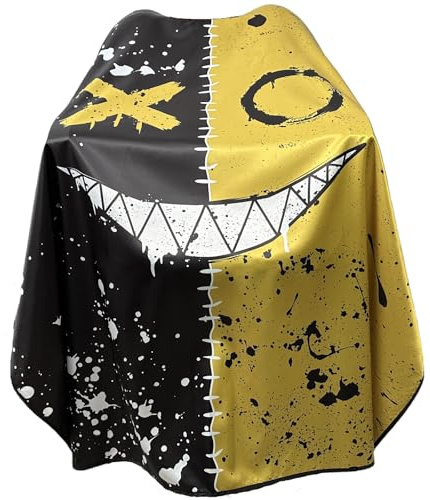 Barber Capes for Men Hair Cutting Capes with Snaps Salon Capes for Stylists Waterproof Hairdresser Gown Cape- 63”× 56”(Yellow)