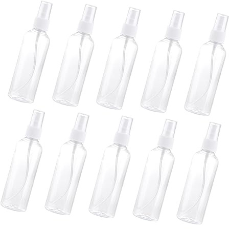 Ipetboom 10piezas Botella De Spray De Transparente Unidades Envases De Maquillaje y Cosméticos Para Viajeros Como Dispensadores De Perfume Portátiles