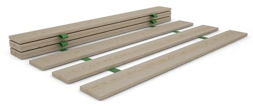 Nodax Double Bed Size Slats - 100% Pine Wooden Replacement Slats with 135mm Wide & 137cm Width, Sustainable & Eco-Friendly Material, Easy to Assemble, Smooth Sanded Finish | Set of 8