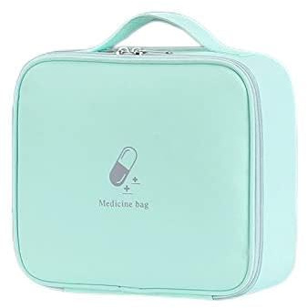 Erste-Hilfe-Kasten， Erste-Hilfe-Set, Erste-Hilfe-Set, Heim-Medizinbox, tragbare Medizin, großer Medizinschrank, Aufbewahrungskoffer, Zuhause, Outdoor-Erste-Hilfe-Sets(Green)