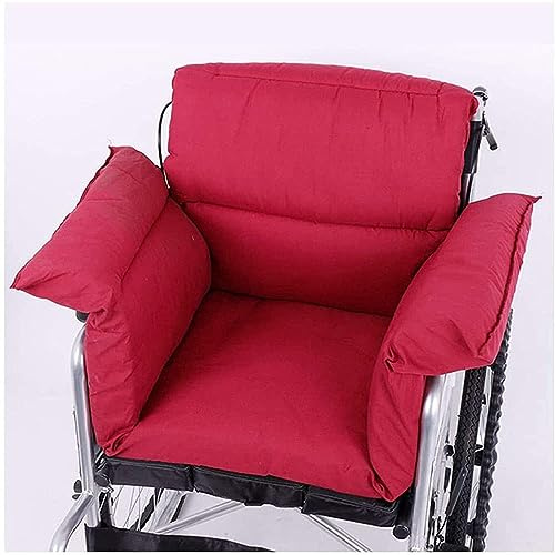 Coussin de fauteuil roulant réduisant la pression avec soutien dorsal, lavable et confortable en polyester coton pour soulager la douleur, design ergonomique pour un confort et un soutien ultimes