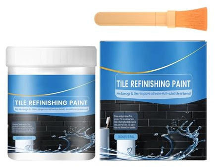 Uonguon Juego de pintura para bañera, revestimiento de reparación impermeable de 300 g, pintura para bañera y azulejos, para porcelana, cerámica, interior, inodoro, armario, pared, encimera, grieta