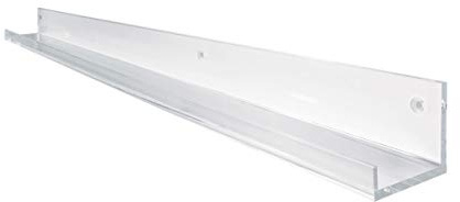 SIGEL GA110 Mensola portaquadri gallery, 100 cm, acrilico, transparente