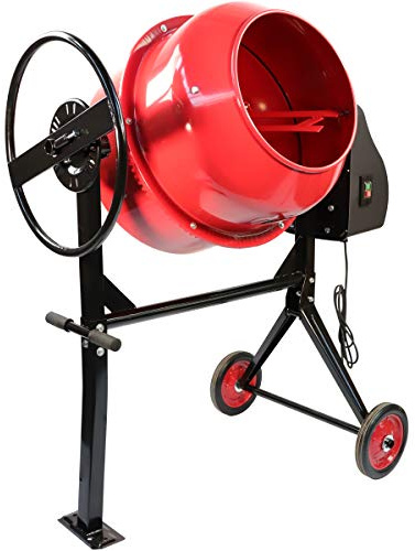 Excel 140L Portable Cement Concrete Mixer 230V 550W with Wheels