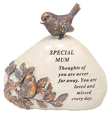 Placca commemorativa per tomba di Robin Bird, regalo ornamentale, incisa con uno speciale versetto simpatico, una pietra decorativa per tomba commemorativa personalizzatasegno per le tue persone