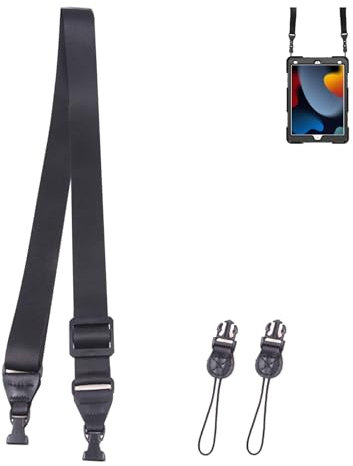 TECDW Correa de hombro ajustable de liberación rápida, correa de nailon de repuesto para iPad, cámara, binoculares, bolsa para computadora portátil, funda para teléfono, bolso (1)