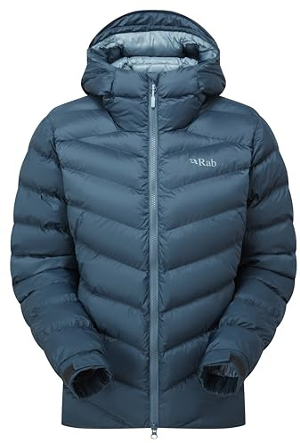 Rab Women's Nebitron Pro Jacket - Synthetic Insulated Coat for Hiking, Trekking, & Mountaineering - Orion Blue - X-Large