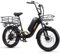 CEAYA Ebike Herren Damen Elektrofahrrad 20 Zoll Fat E Bike Pedelec R8SE 7 Gang Elektro City Fahrräder mit Akku 15Ah, 3.0 Fat Tires,Vordere Aufhängung