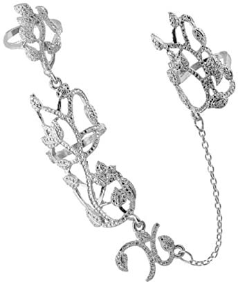 jewelry Delikat Full Finger Knuckle Ring Justerbart elegant band med stapling pärldesign för kvinnor Unika Moonstone Accenter Fidget Ring för vardagsbruk Necklaces Earrings