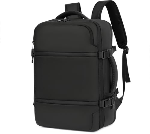 Koolehaoda Mochila de viaje para laptop de 45 L, mochila de transporte grande aprobada por vuelos, bolsa de transporte para mujeres y hombres, se adapta a laptop de 17 pulgadas, bolsa de equipaje de