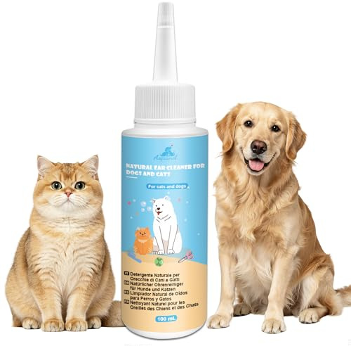 Aspand Gocce Pulisci Orecchie Cane Rimuove Cerume Odore Prurito 100ml