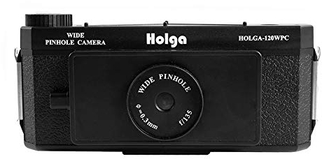 HOLGA Lomo 120 WPC - Macchina fotografica larga a stenopeica, misura media, 120 WPC, colore: Nero