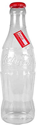 Kunststoffflasche / Spardose Coca-Cola Neuheit Artikel 'Coca-Cola' Höhe 60 cm - Offiziell und zugelassen