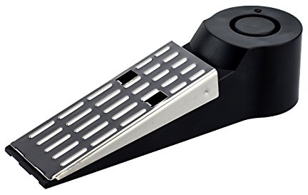 KOBERT GOODS Tür-Stopper mit Alarm-Funktion 5 Stück für Türen 120db Sirene rutschfeste Unterseite Einbruch-Schutz und Erschütterungs-Sensor zur Sicherheit für Außen und Innen