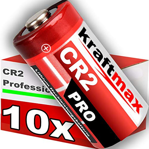kraftmax 10er Pack CR2 Lithium Hochleistungs- Batterie für professionelle Anwendungen - Neueste Generation