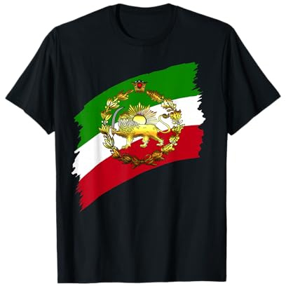 Iran Flag with Lion and Crown T-Shirt