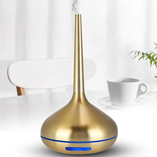 Aromatherapie Duft Diffusor Luftbefeuchter, 120ml Luftbefeuchter 7 Farben LED Nachtlicht Gold Für Yoga, Büro, Schlafzimmer, Babyzimmer