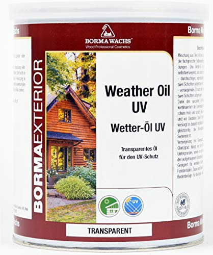 UV Wetter-Schütz-Öl für das Holz im Außenbereich Transparent (1 Liter)