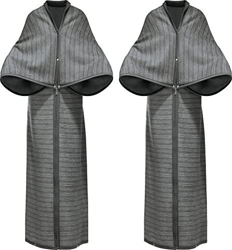 Erwin Müller Wohnmantel 2er-Pack Baumwollmischung grau Größe 150x200 cm