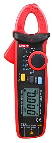 UNI-T AC/DC Clamp Meter UT210D Amp Meter Clamp Multimeter Tester Digital Voltmeter Continuity Tester Capacitor Mini Ammeter HVAC Tool