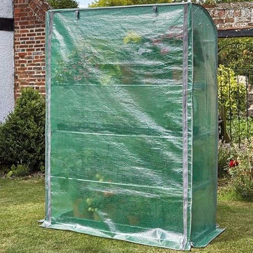 Garden Mile Greenhouse Cover Replacement –Reinforced Polytunnel with Roll-Up Zipper Door *COVERS ONLY* (1, 120cm Large Greenhouse Cover Replacement)