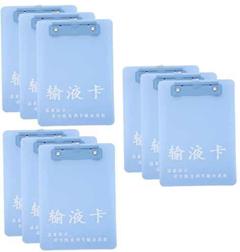 9 Stück magnetisches Klemmbrett, Papier-Klemmbrett, A5-Papier-Klemmbrett, tragbares A5-Klemmbrett, Kunststoff-Schreibtafel, Klemmbrett, Schreibblock, Pappe, Schallplattentafel, Aufzeichnungspapier, mu