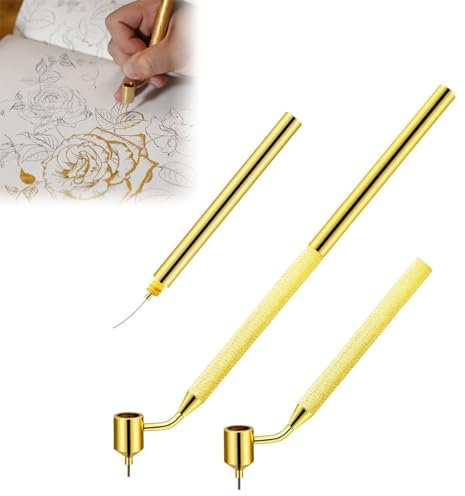 Tokaneit Pluma de Pintura de Línea Fina Inclinada,Pluma Fina para Pintura de Línea,Herramienta de Dibujo Portátil para Arañazos,Bolígrafo de Hilo Líquido 1 Pieza 0.7mm