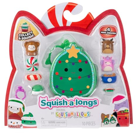 Squish-a-longs Clip-a-Longs Holiday Pack – Include 4 mini squish (stile 2)
