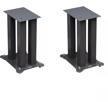 YQINQIN83B Stand Casse Supporto for Altoparlante Interamente in Metallo, Staffa Audio, Supporto da Pavimento Surround in Ferro for Home Theater Desktop Supporto Casse(20CM)