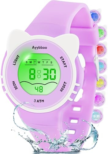 Ayybboo Kinderuhr Digital für 4-15 Jahre Outdoor-Aktivitäten