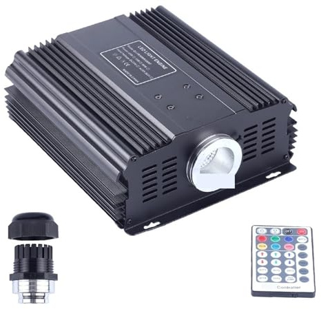 Ciel Etoile Voiture Source lumineuse LED à fibre optique RVB 45 W avec télécommande, compatible les câbles et plafonniers