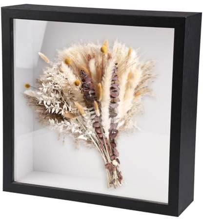 Minxulan Marcos con Profundidad, 22 X 22 Cm Marco 3D para Rellenar Cuadrado Caja de Sombras Expositor para Medallas, Recuerdos Florales, Fotos, Objetos Conmemorativos