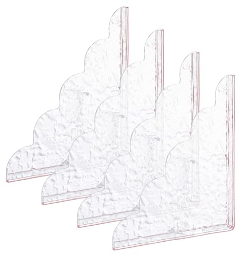 NBEADS 4 pz di Paraspruzzi Angolari per Bagno, Paraspruzzi Angolare per Vasca da Bagno Trasparente da 220x200mm, Paraspruzzi per Doccia in Acrilico Triangolare, per Vasca, Doccia e Lavandino