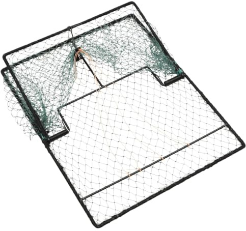 Vogelfalle Grün aus Stahl 50x40 cm mit Polyethylen Netz, humane Lebendfalle für Garten, Haushalt, Terrasse zum Schutz von Obst, Gemüse und Ernte vor Schädlingen