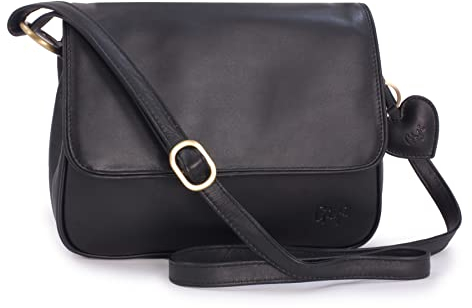 Gigi - Leder - Damenhandtasche/Umhängetasche - OTHELLO 1008 - Schwarz