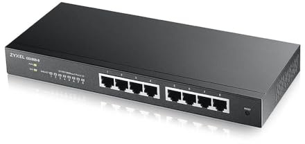 Zyxel 48-Port Gigabit Web / Smart Managed Switch für Rackmontage und zwei SFP-Ports [GS1900-48]