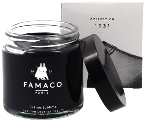 Famaco Colección 1931 - Crema Sublime - Alta Calidad Betún para Calzado De Francia 100ML (Negro)