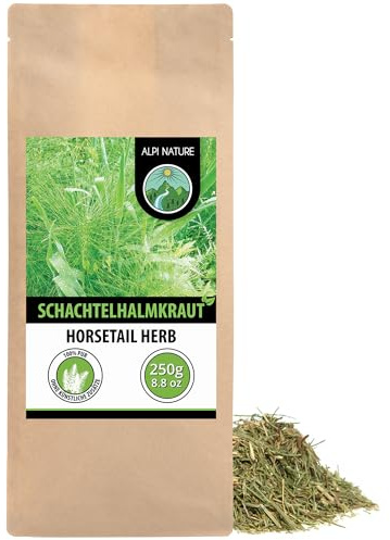 Alpi Nature Schachtelhalmtee 250g, Schachtelhalmkraut geschnitten | Schachtelhalm Tee lose, Zinnkraut Tee, loser Tee zur Teezubereitung
