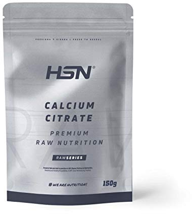 HSN Calcium Citrate | Citrate de calcium en poudre | Poudre 100% pure, absorption maximale | Supplément pour la santé des os et du système nerveux | Végétalien, sans gluten, arôme naturel, 150g
