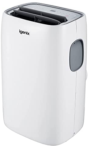 Igenix IG9922 12000BTU 4-in-1 Portable Air Conditioner, Cooling, Fan, Dehumidifier & Heating Functions, 24 Hour Timer, Remote Control & Window Venting Kit Included