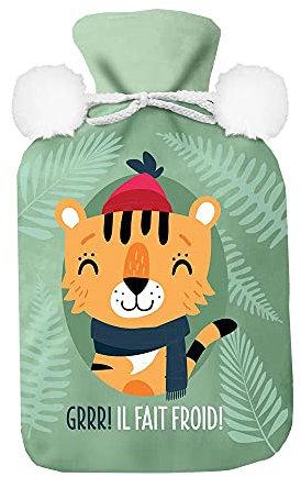 Bouillotte polaire tigre