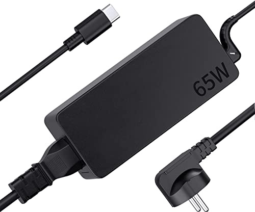 Chargeur USB C 65W Compatible avec Lenovo ThinkPad X1 T14 T15 E14 E15 X13 L13 L14 L15 T480 T480s T490 T580 T590 E480 E490 E580 E590 X380 L380 Yoga 720 730 C740 C940 910 Type C Adaptateur Alimentation