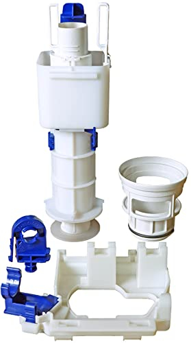 LIV Kit de rechange pour réservoir de chasse d'eau Isosan N° 1 + N° 2 avec cloche de levage à 2 débits, bassin, joint, support